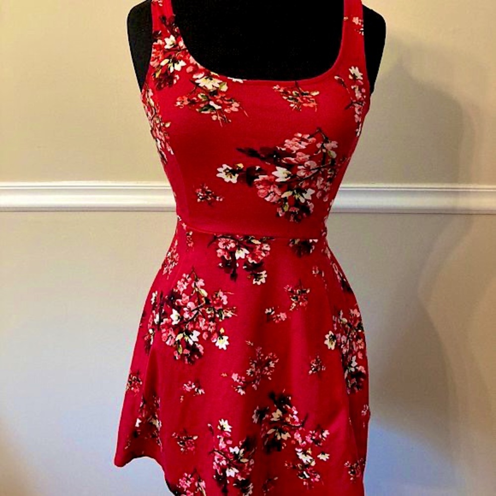 H&M Divided Floral Skater Dress- Size 2